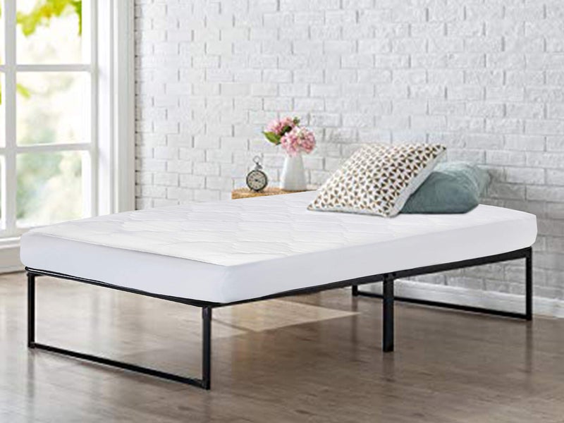 Micropuff Fitted Mattress Pad - Cot Size 33â€ (33" x 75") Mattress Pad - Soft and Comfortable Fitted Mattress Protector - Mattress Cover Stretches up 12 to 15 Inches Deep - Easy to Wash - Image 2